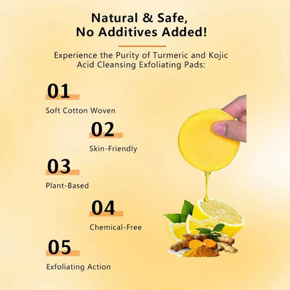 Kojic Acid & Turmeric Exfoliator Cleansing Pads